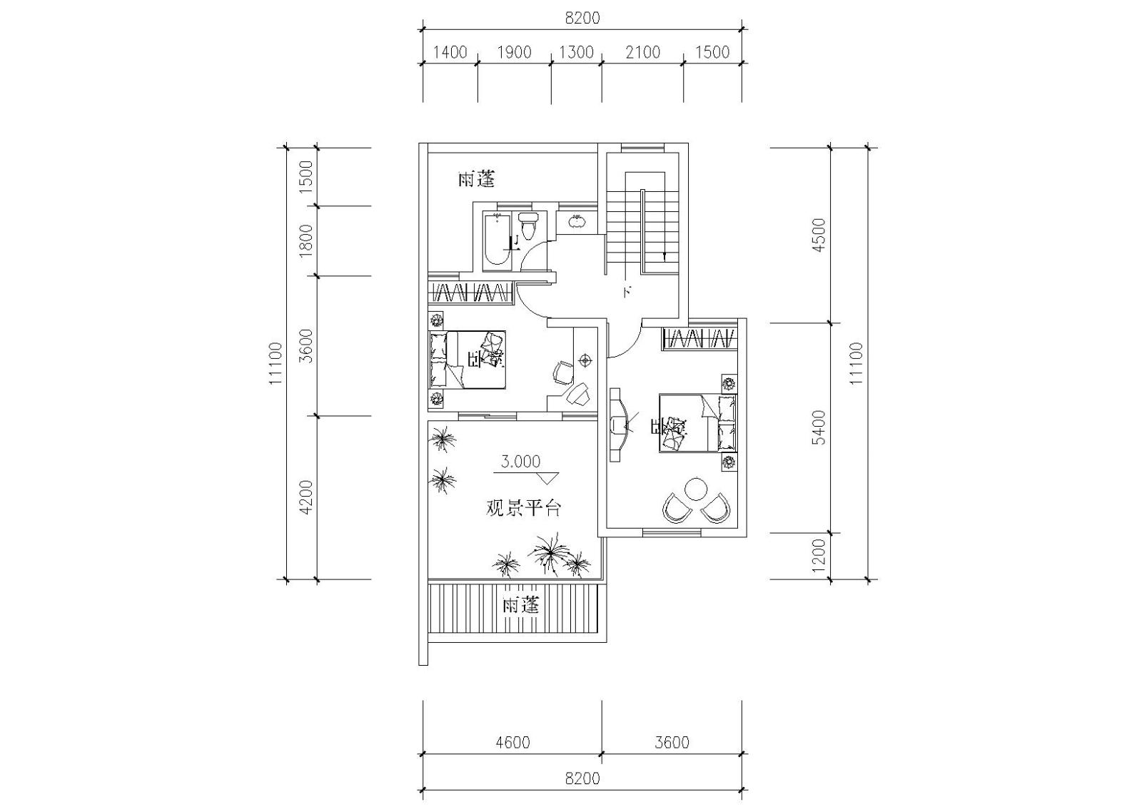 江南村落安居型农村居住建筑设计施工图cad施工图下载【ID:149543120】