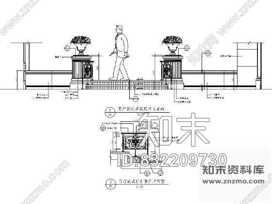 图块/节点欧式古典客厅跃式踏级详图cad施工图下载【ID:832209730】