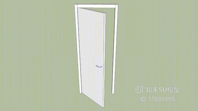 单开门SU模型下载【ID:17688595】