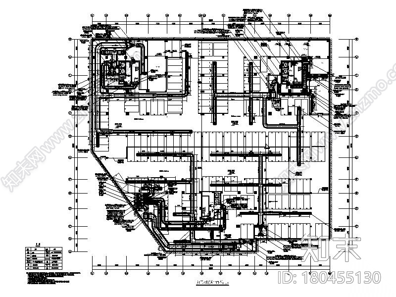 高层安置房暖通空调通风系统设计施工图cad施工图下载【ID:180455130】