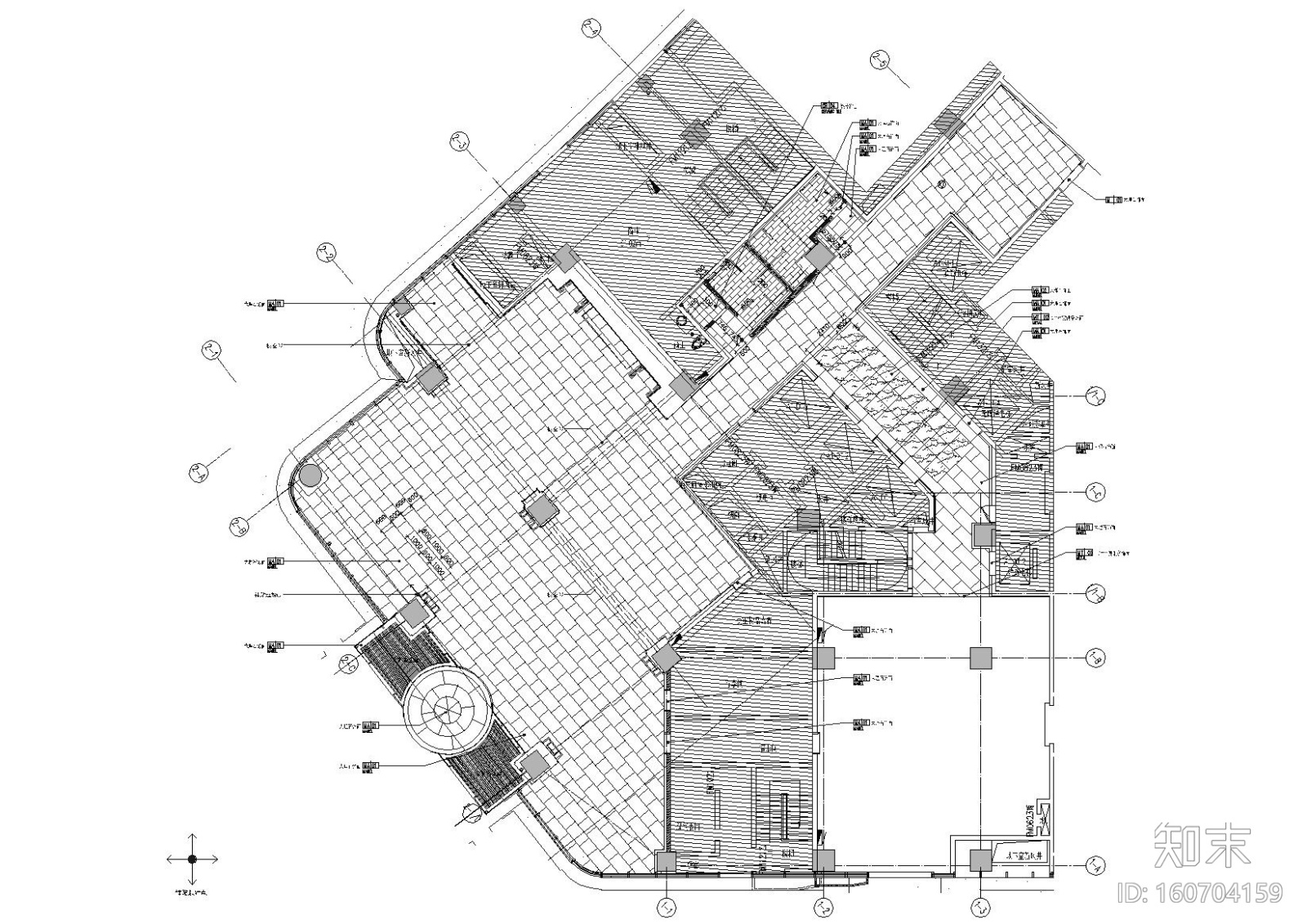 [上海]五星商务酒店及公寓施工图+实景拍摄cad施工图下载【ID:160704159】