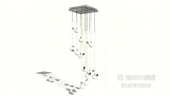 吊灯SU模型下载【ID:319323864】