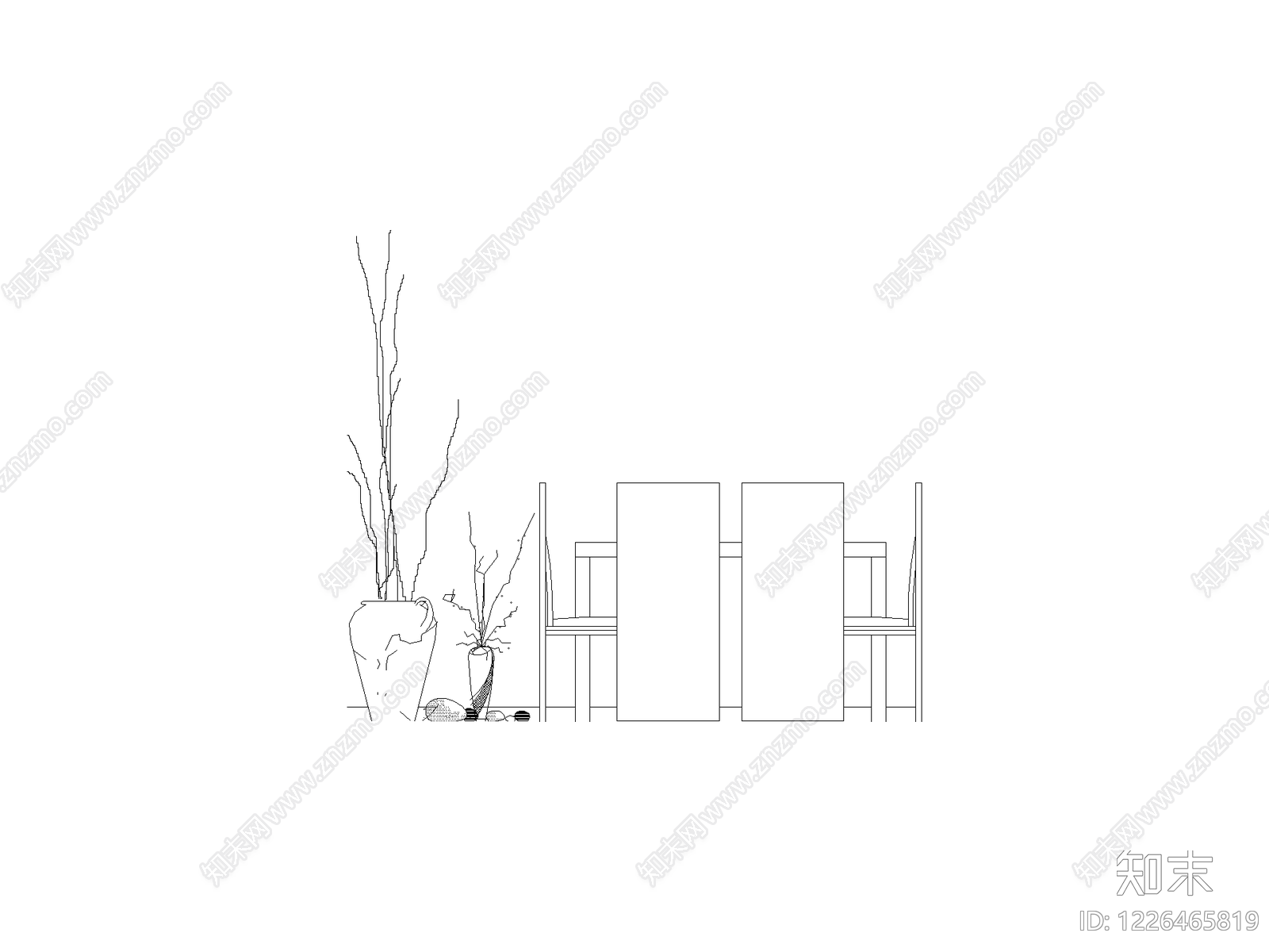 桌椅cad施工图下载【ID:1226465819】