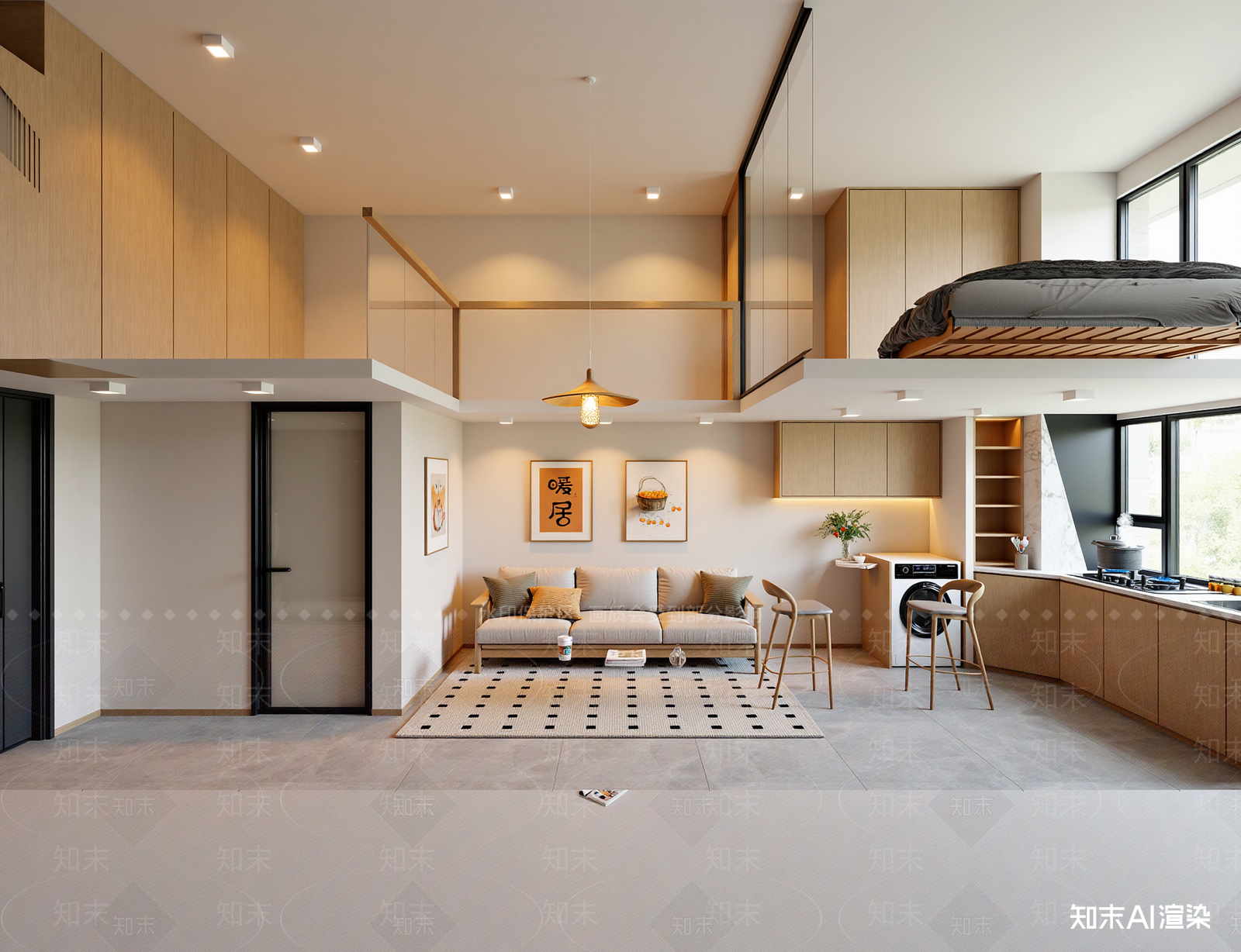 日式公寓3D模型下载【ID:1214791302】