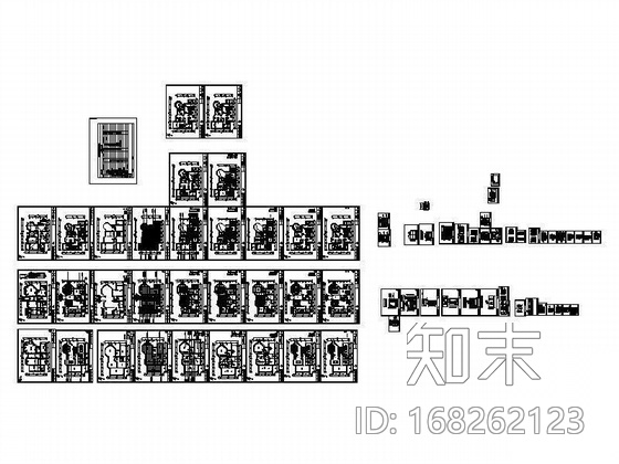 [江苏南通]东郊双层别墅装修图cad施工图下载【ID:168262123】