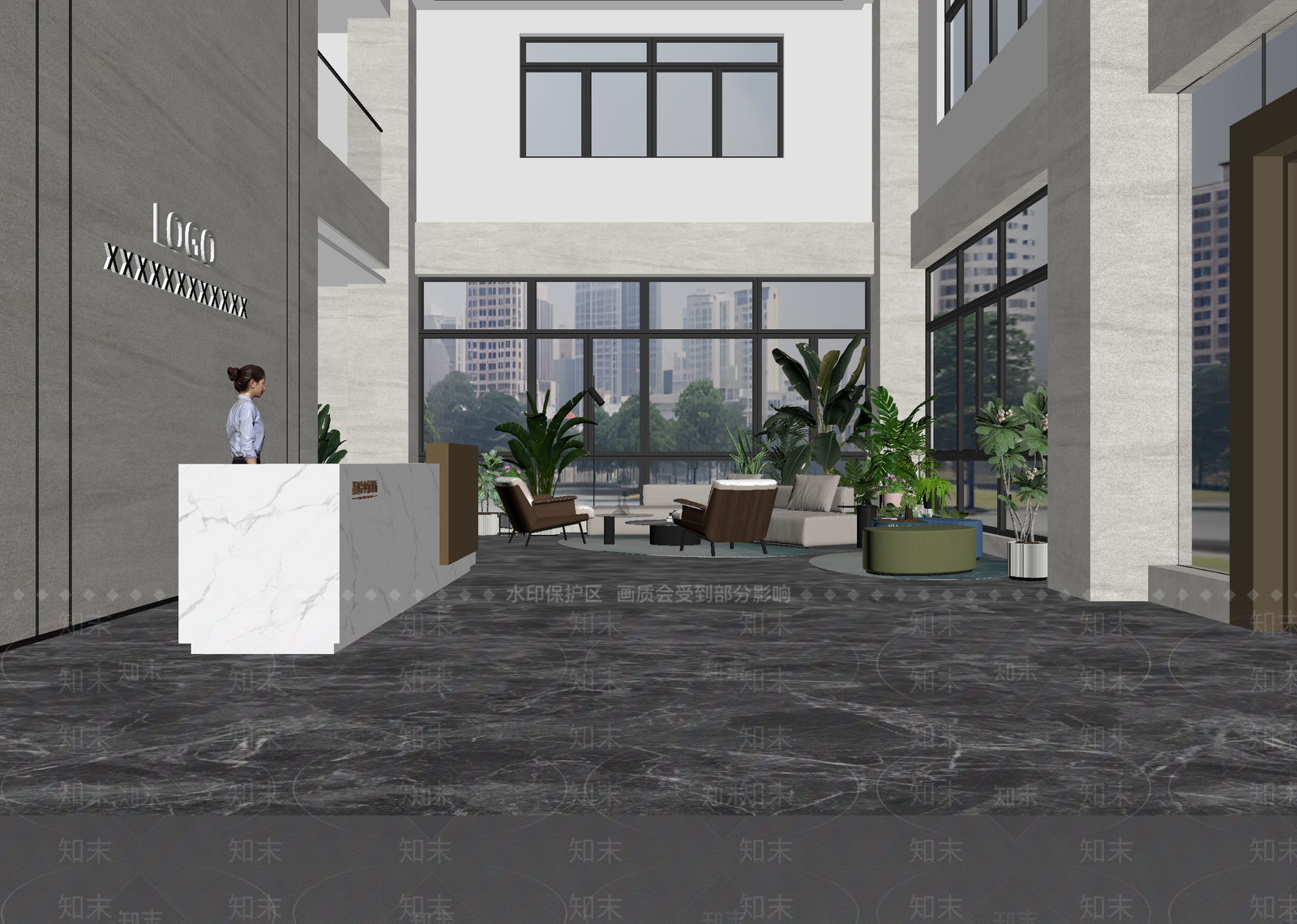 现代售楼处3D模型下载【ID:1215058391】