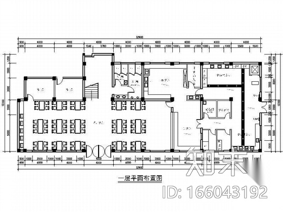 [江苏]某市供电公司职工食堂装修图施工图下载【ID:166043192】