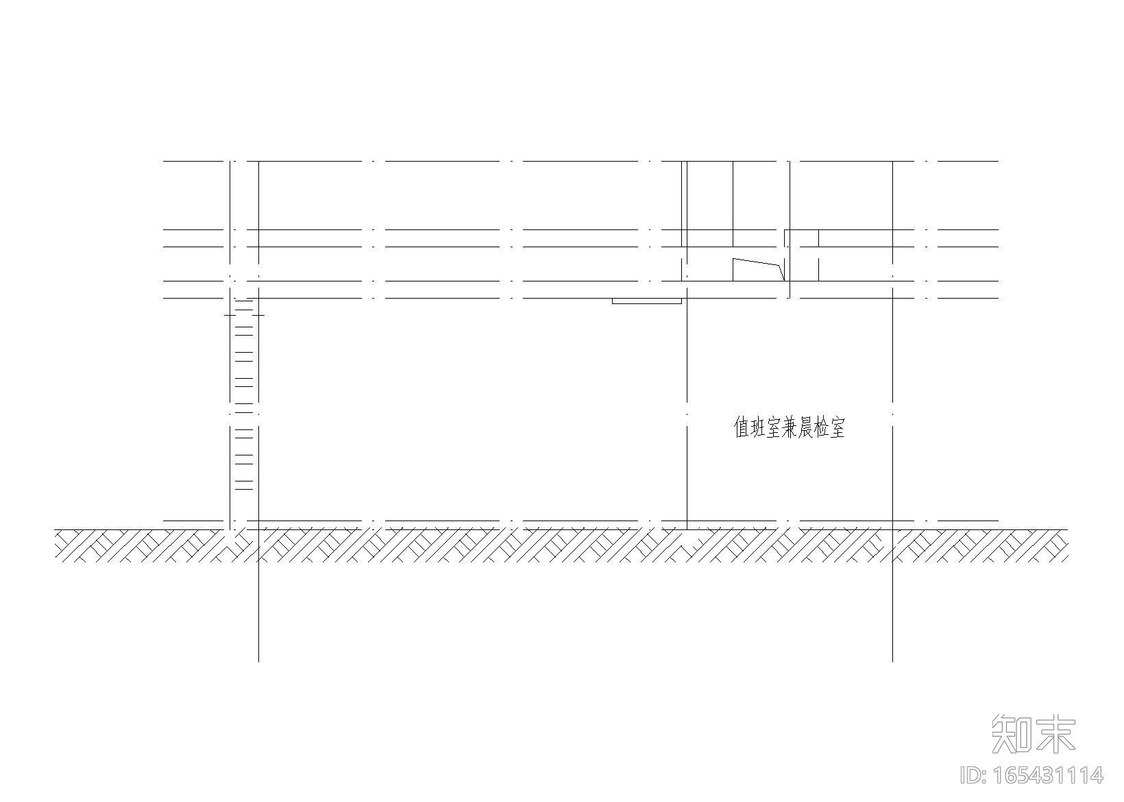 镇第二幼儿园校门建筑施工图（含结构水施)施工图下载【ID:165431114】