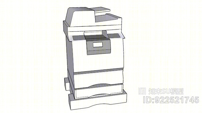 x642e打印机SU模型下载【ID:922521745】