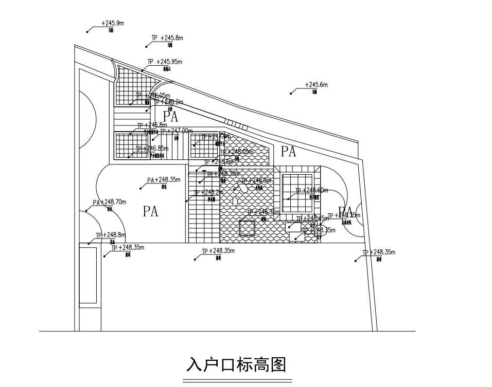 湖南现代风格私人别墅庭院花园施工图设计cad施工图下载【ID:1131228433】