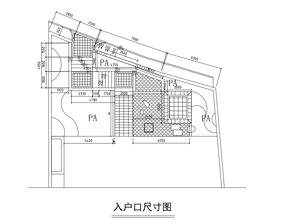 湖南现代风格私人别墅庭院花园施工图设计cad施工图下载【ID:1131228433】