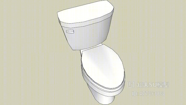 马桶SU模型下载【ID:47786008】