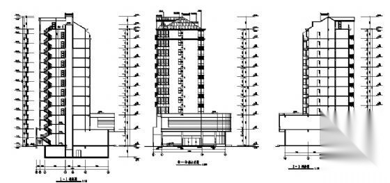 某十一层住宅建筑施工图cad施工图下载【ID:149847109】