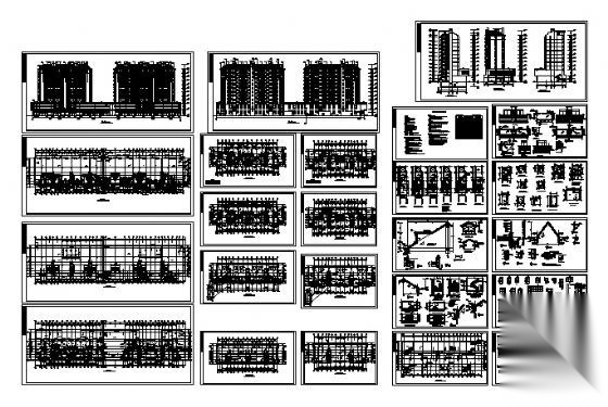 某十一层住宅建筑施工图cad施工图下载【ID:149847109】