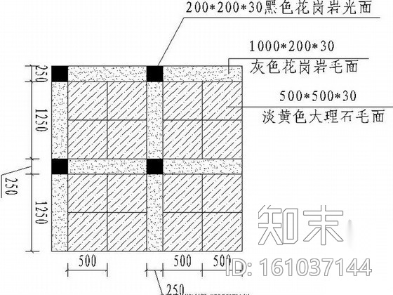 某地广场绿化景观设计施工图cad施工图下载【ID:161037144】
