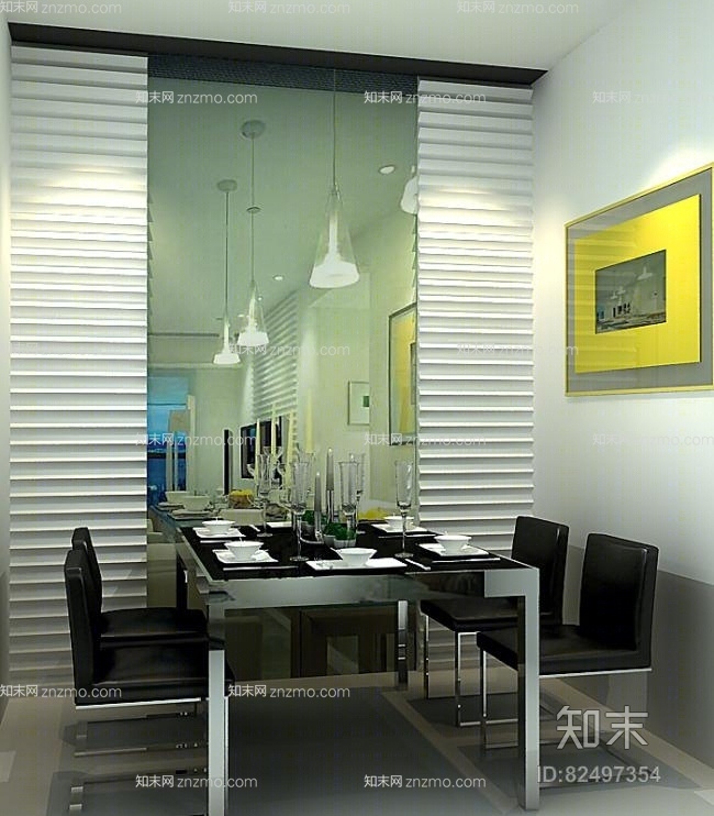 家居餐厅373D模型下载【ID:82497354】