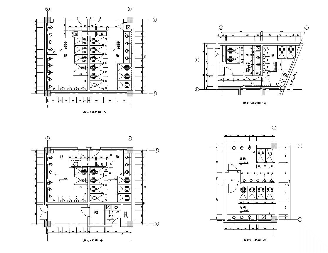 [广东]某图书馆建筑方案设计cad施工图下载【ID:151561165】