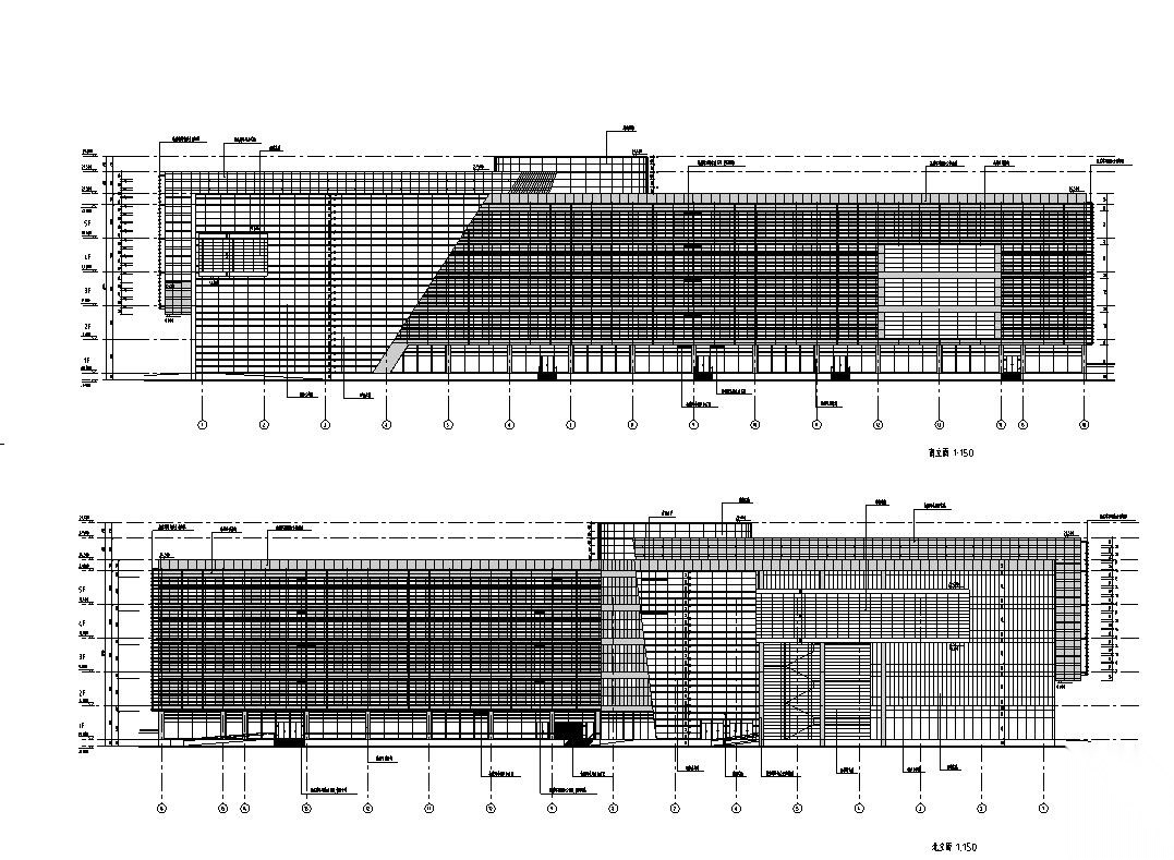 [广东]某图书馆建筑方案设计cad施工图下载【ID:151561165】