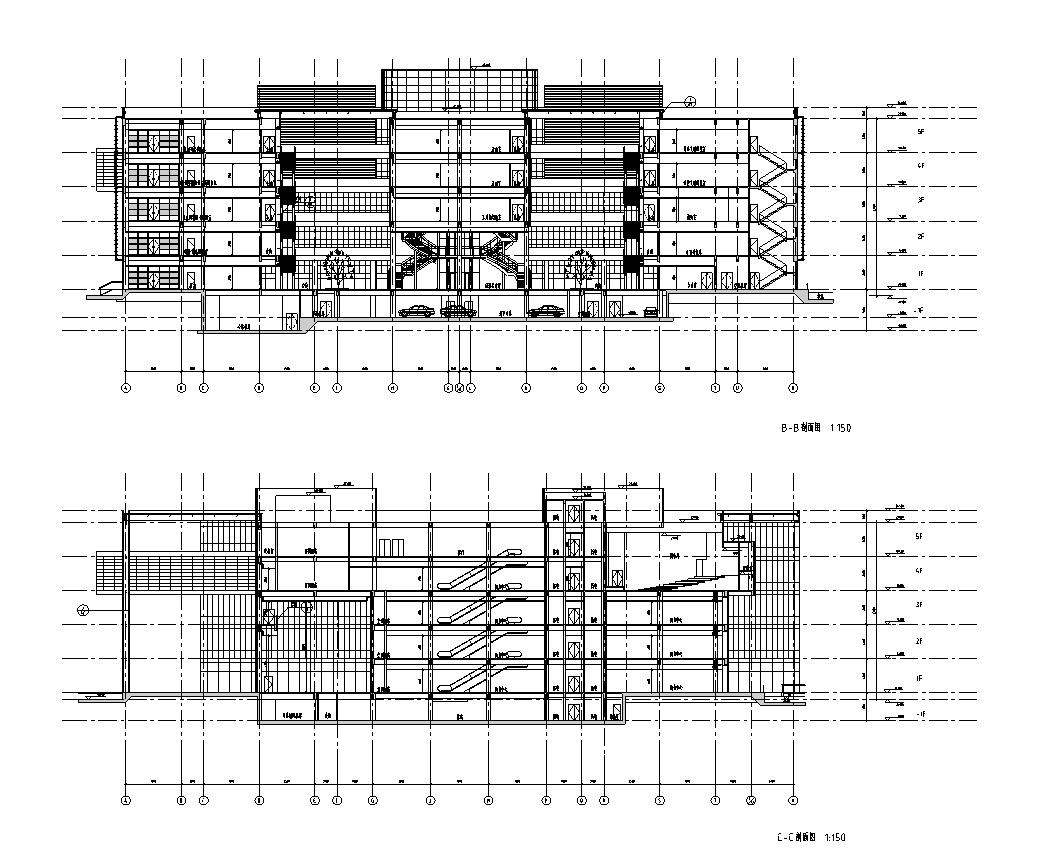 [广东]某图书馆建筑方案设计cad施工图下载【ID:151561165】