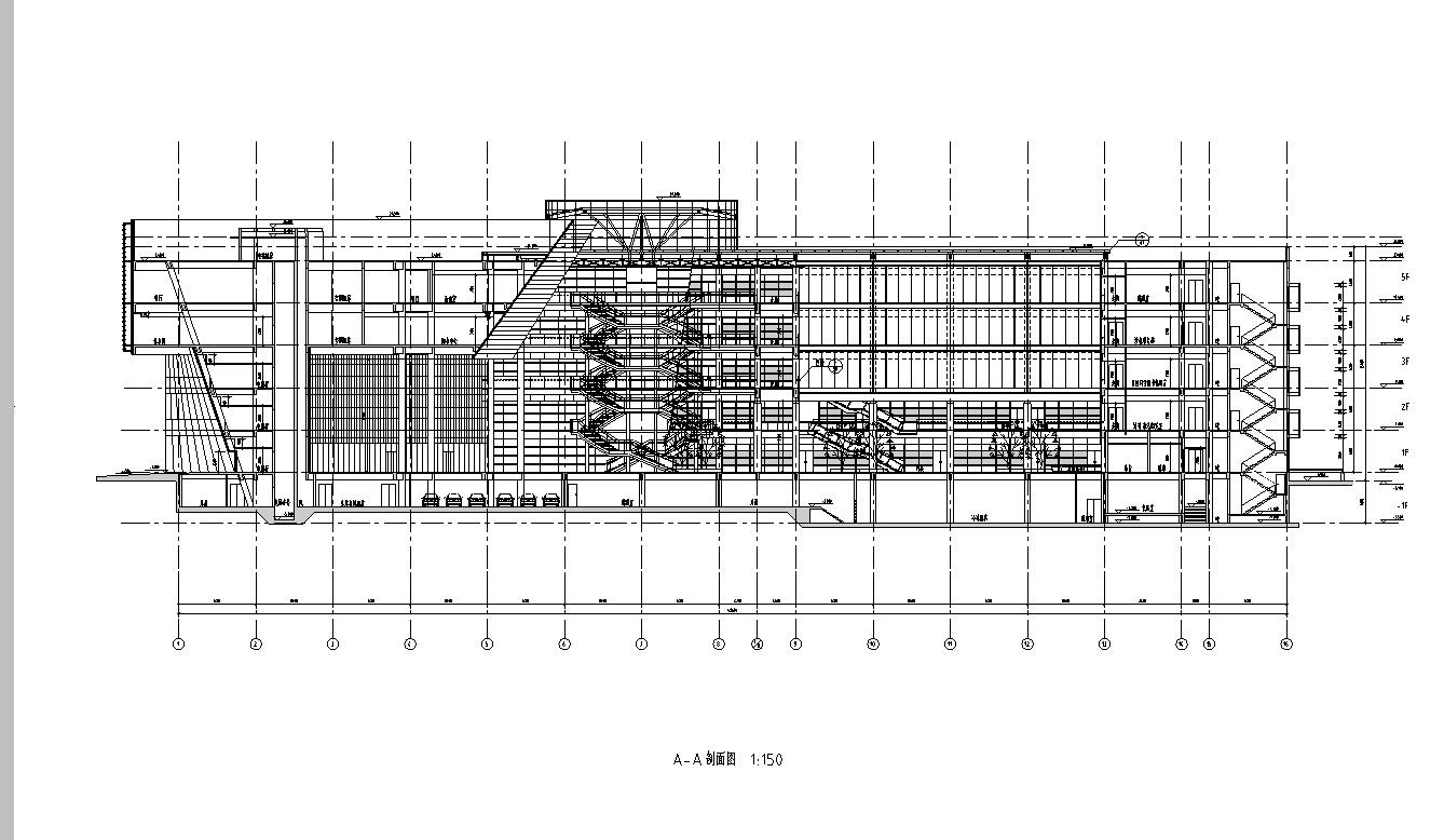 [广东]某图书馆建筑方案设计cad施工图下载【ID:151561165】