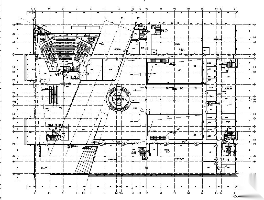 [广东]某图书馆建筑方案设计cad施工图下载【ID:151561165】