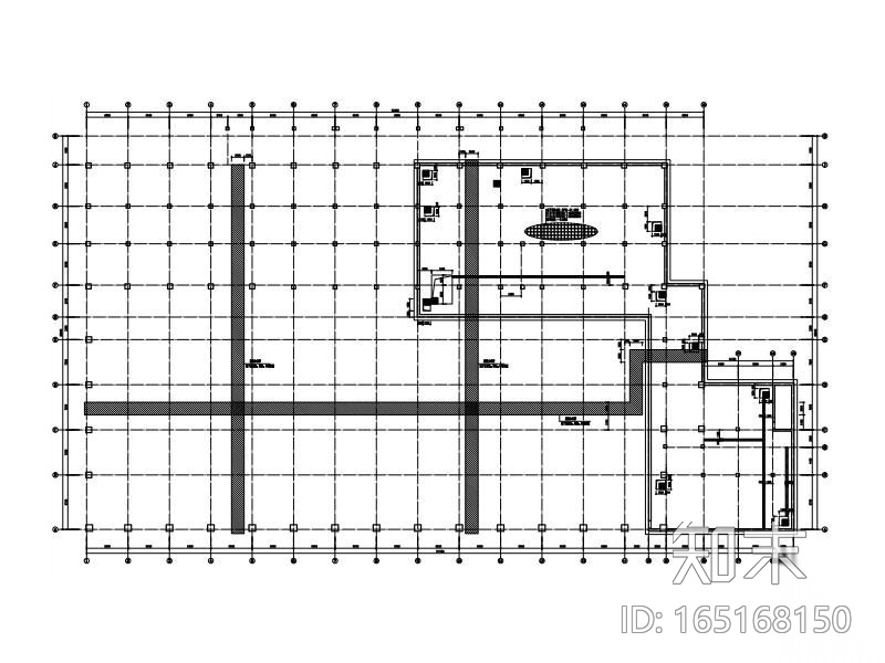 3层游泳馆框架结构施工图平面桁架屋盖2017cad施工图下载【ID:165168150】