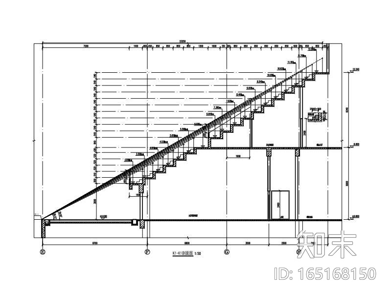 3层游泳馆框架结构施工图平面桁架屋盖2017cad施工图下载【ID:165168150】