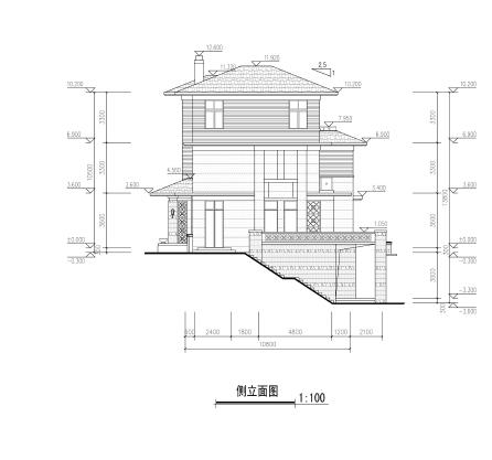 [深圳]四层新中式风格顶级生态庄园式别墅建筑设计方案...cad施工图下载【ID:165603109】