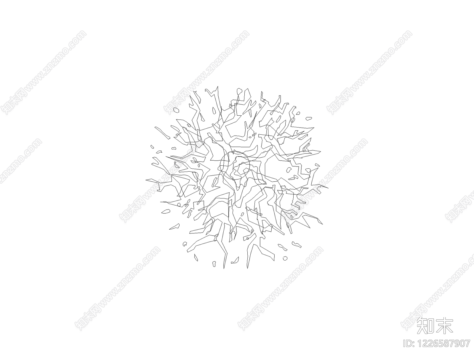 现代填充图案CAD图纸