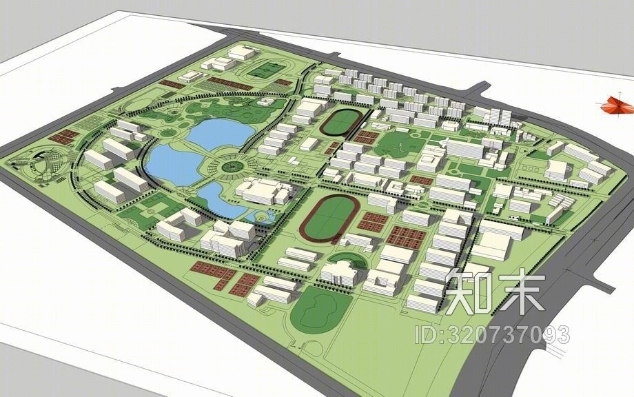 学校规划SU模型下载【ID:320737093】