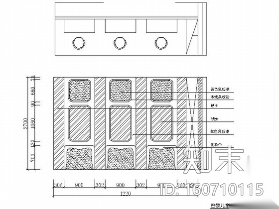 [湖北]现代时尚婚纱摄影工作室室内装修施工图cad施工图下载【ID:160710115】