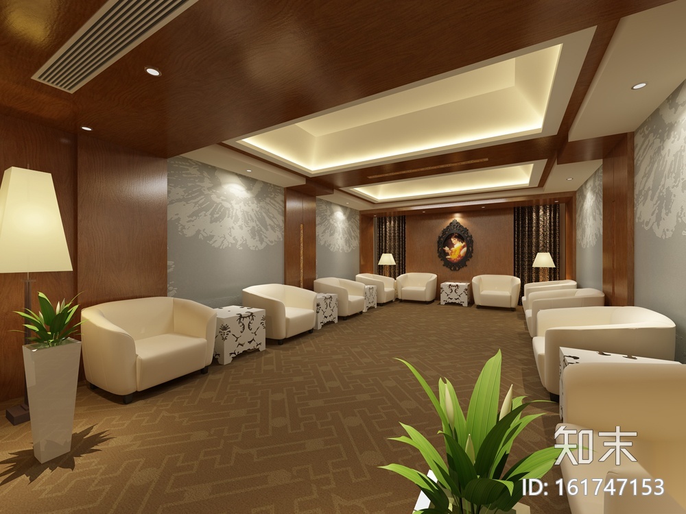 [天津]泰宇集团六层办公室装修施工图+效果图cad施工图下载【ID:161747153】