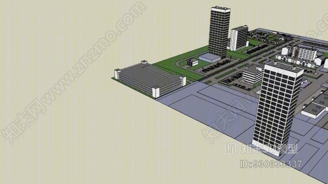 我的城镇SU模型下载【ID:930833337】