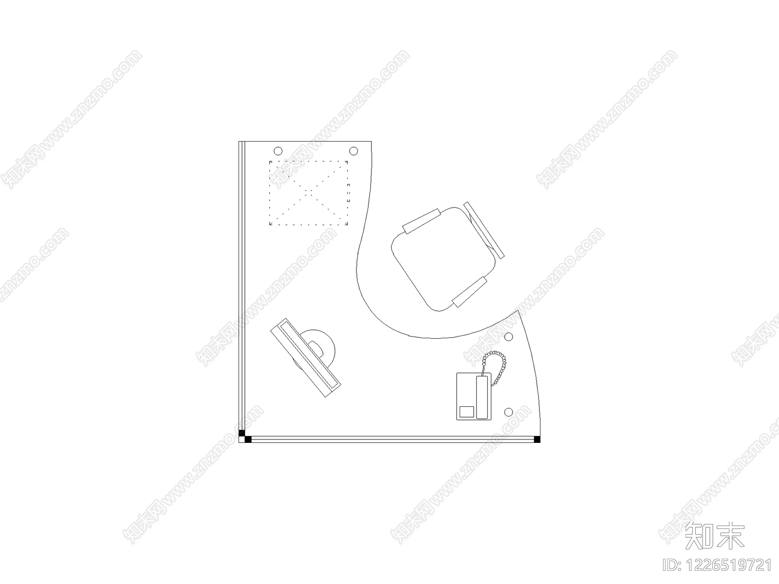 桌子cad施工图下载【ID:1226519721】