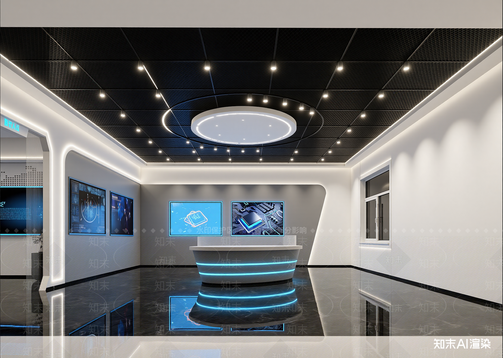 现代科技展厅3D模型下载【ID:1214754631】