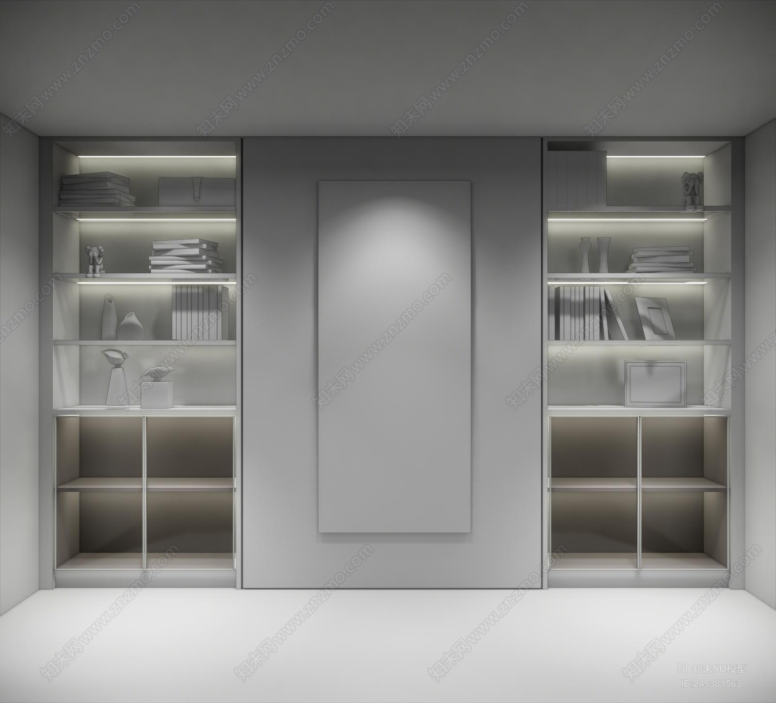 现代轻奢展示架SU模型下载【ID:245381563】