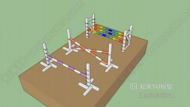 三维跳马栏SU模型下载【ID:935866024】