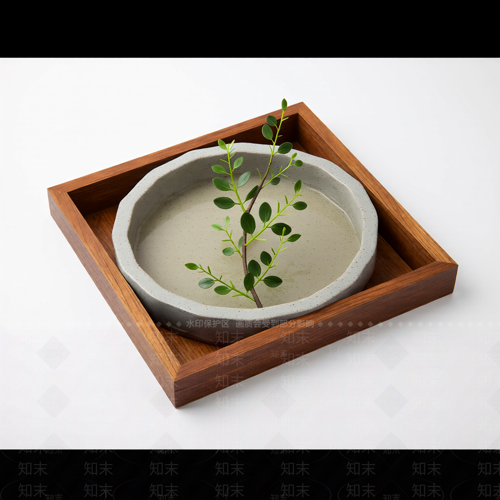 托盘植物装饰组合3D模型下载【ID:1206201149】