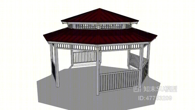 亭子SU模型下载【ID:47753209】