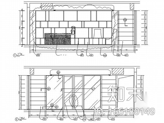 [浙江]5号楼单身公寓大堂室内装修图施工图下载【ID:166180149】