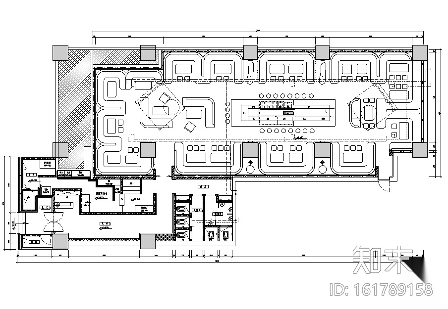 CASH酒吧室内装饰施工图（附效果图）cad施工图下载【ID:161789158】