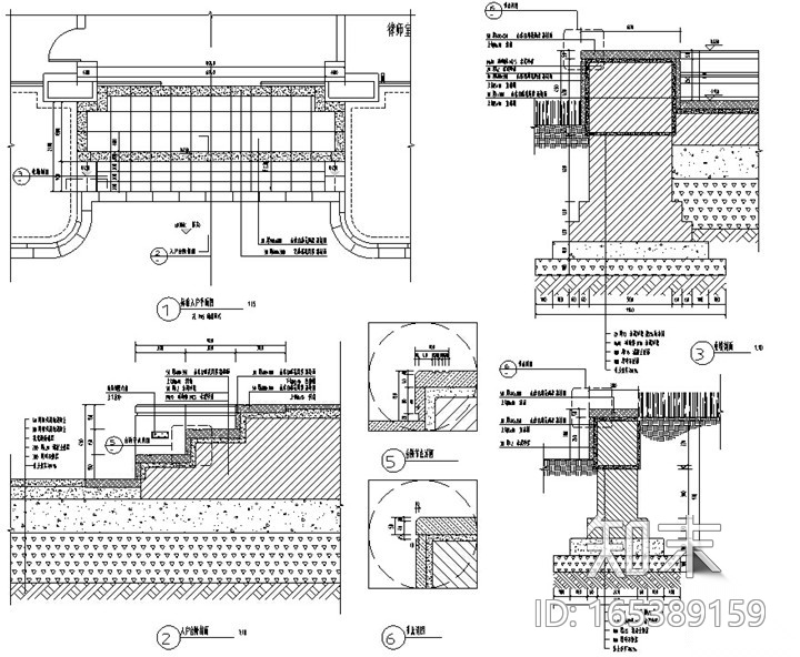 [浙江]综合性商务中心新增露台及附楼景观施工图（2016最...cad施工图下载【ID:165389159】