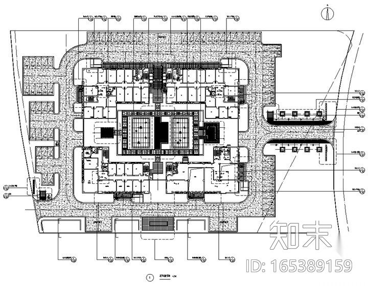 [浙江]综合性商务中心新增露台及附楼景观施工图（2016最...cad施工图下载【ID:165389159】