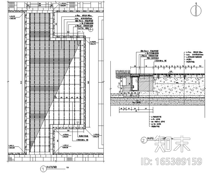 [浙江]综合性商务中心新增露台及附楼景观施工图（2016最...cad施工图下载【ID:165389159】