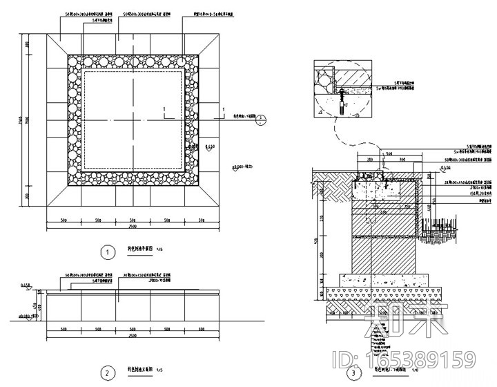 [浙江]综合性商务中心新增露台及附楼景观施工图（2016最...cad施工图下载【ID:165389159】