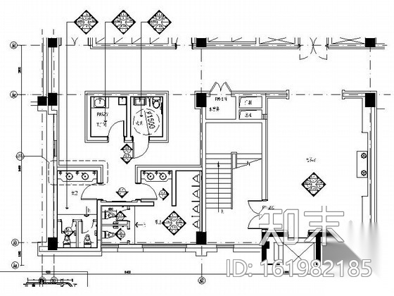 [安徽]国际酒店电梯厅室内装修图（含效果）cad施工图下载【ID:161982185】
