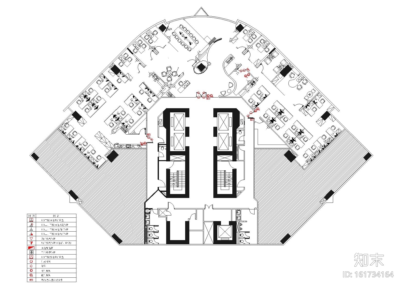 [上海]孩之宝上海办公室装饰施工图+效果图cad施工图下载【ID:161734164】