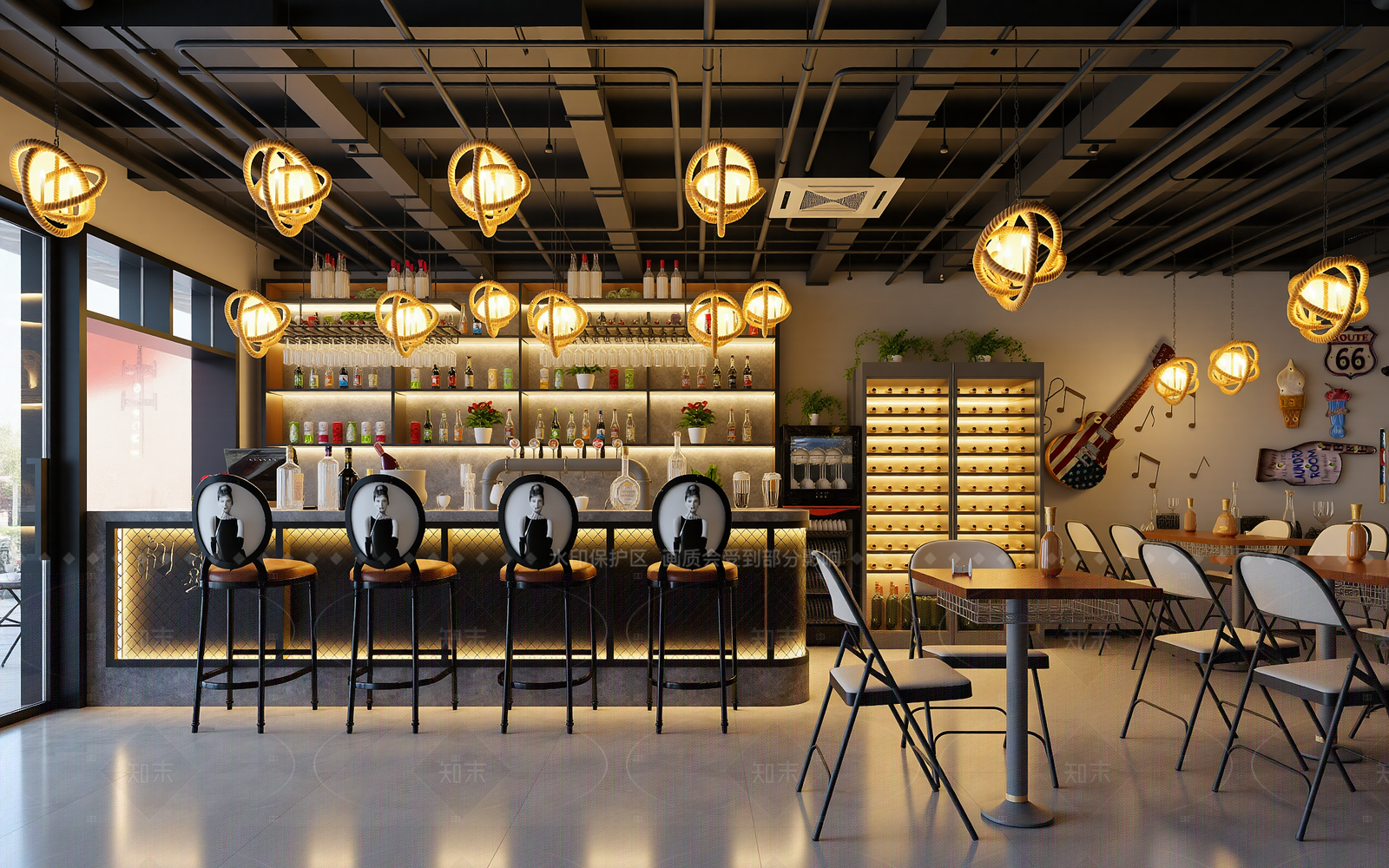 工业酒吧3D模型下载【ID:1214956864】