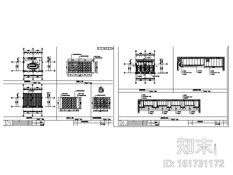 会议室空间施工图Bcad施工图下载【ID:161731172】