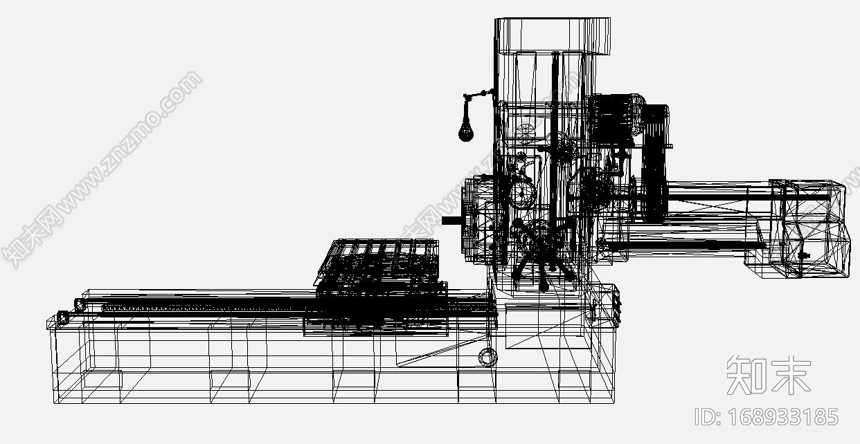 卧式镗床CG模型下载【ID:168933185】